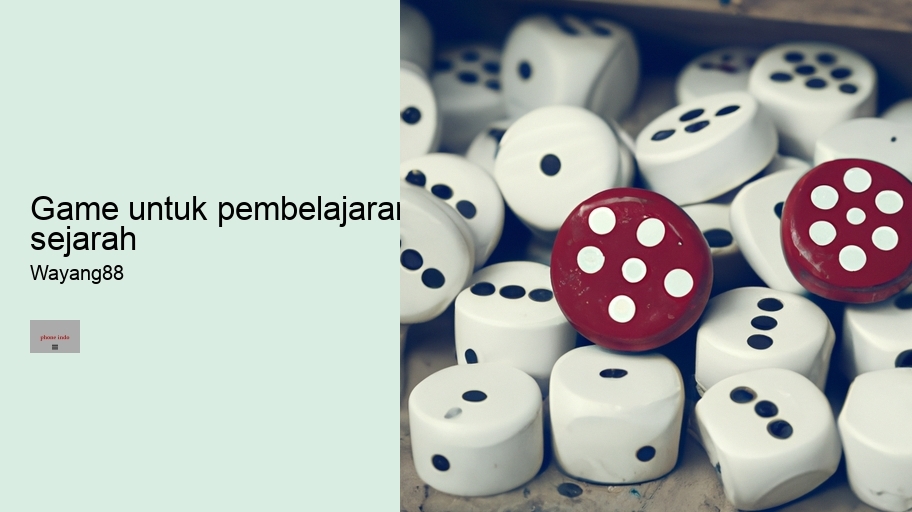 game untuk pembelajaran sejarah