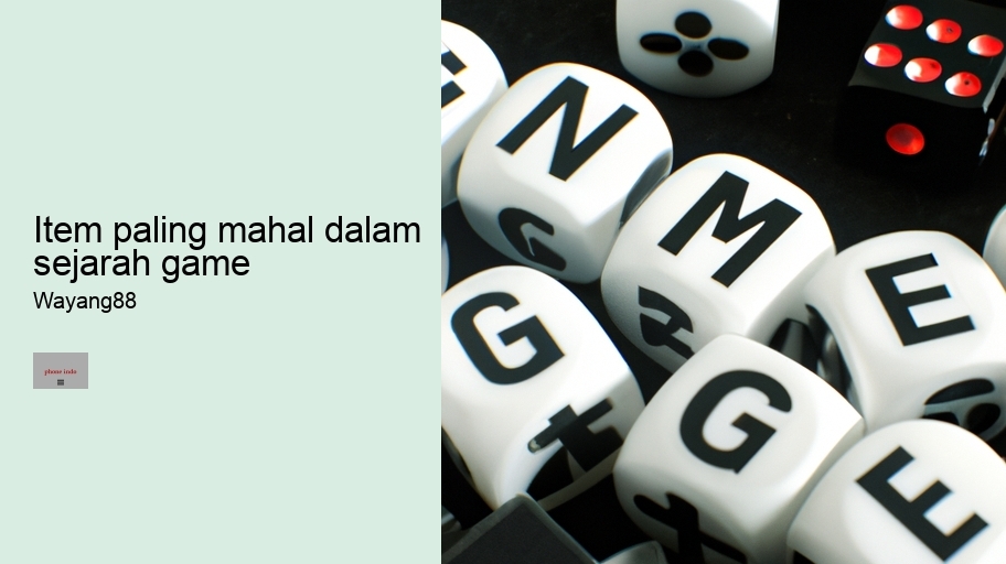 item paling mahal dalam sejarah game