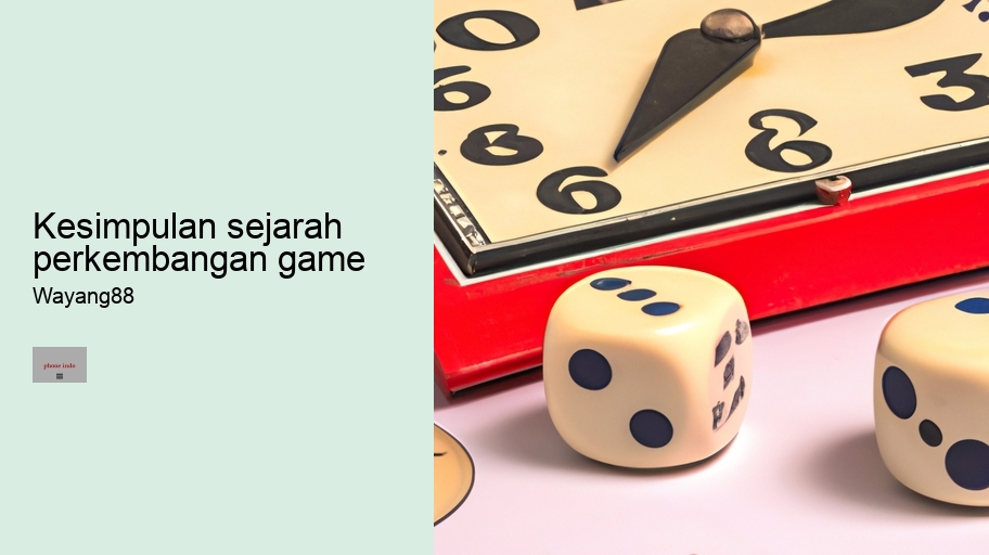 kesimpulan sejarah perkembangan game